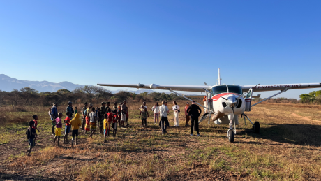 MAF Aircraft on Ankavandra airstrip