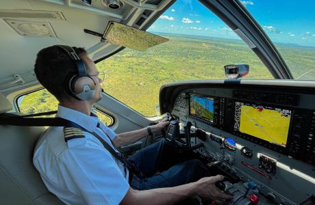 Rutger Bakker flying the C208B Grand Caravan