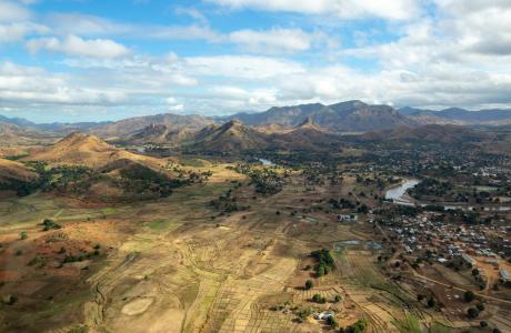Aerial view of Mandritsara