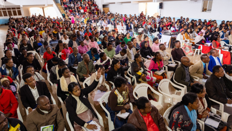 Crowd during rally in Fianarantsoa