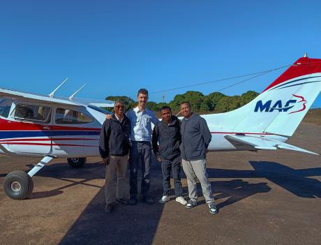 Real Mission Movement team with MAF pilot